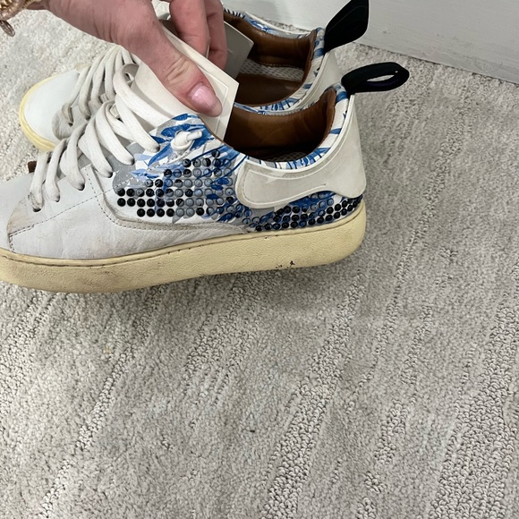 Esseutesse blue and white beaded sneakers - size 36 - Picture 5 of 5